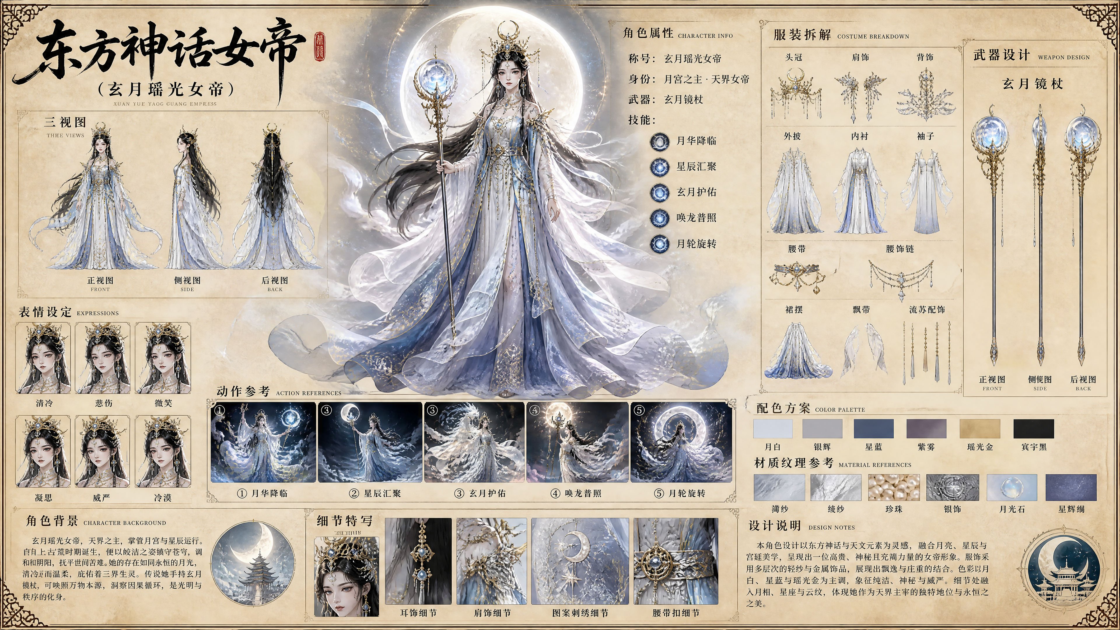 东方神话女帝角色设定