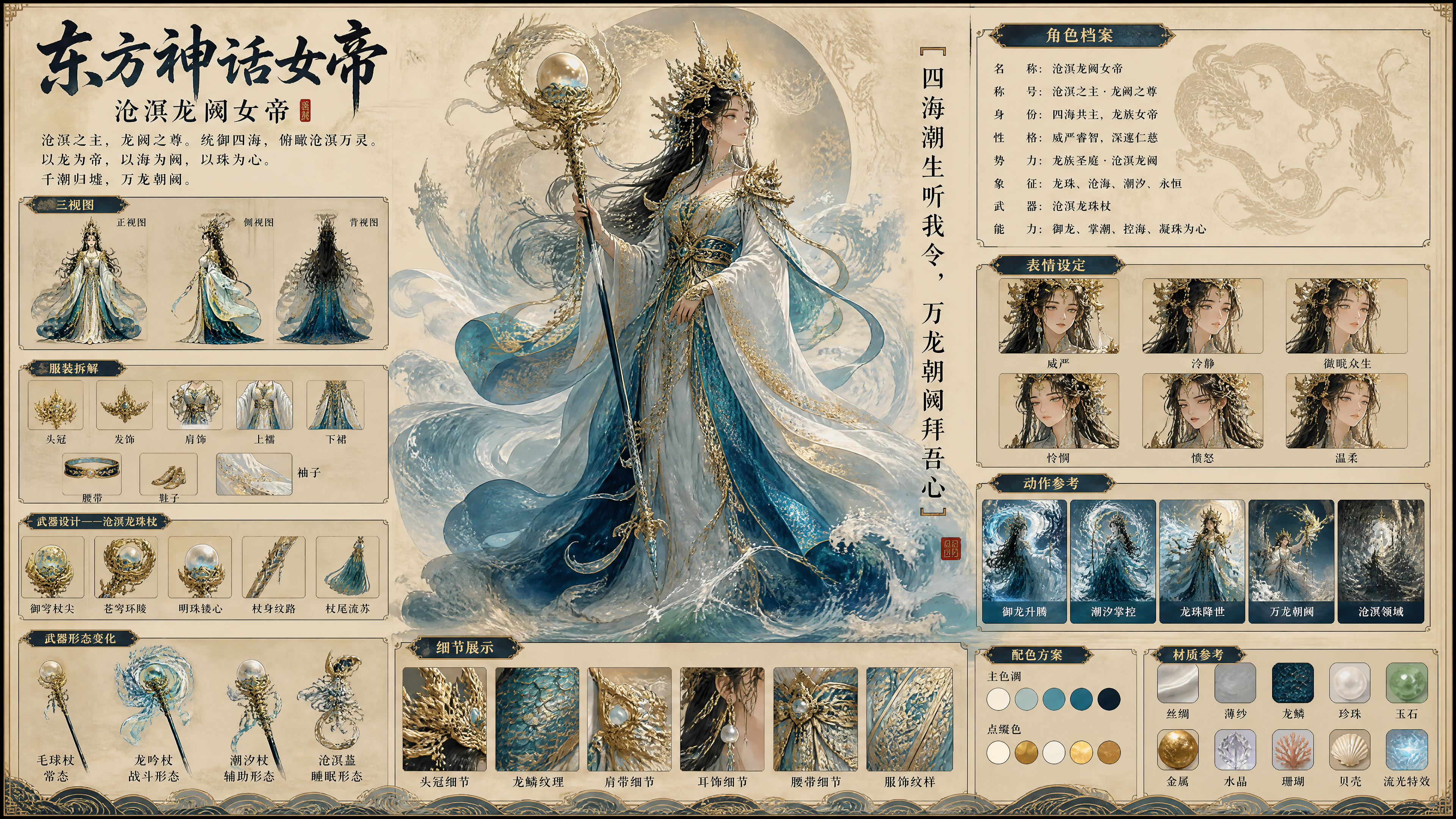 东方神话角色设定图